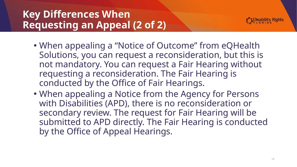 Presenting Your Medicaid Fair Hearing Angela Gerig - slide 19 of 30
