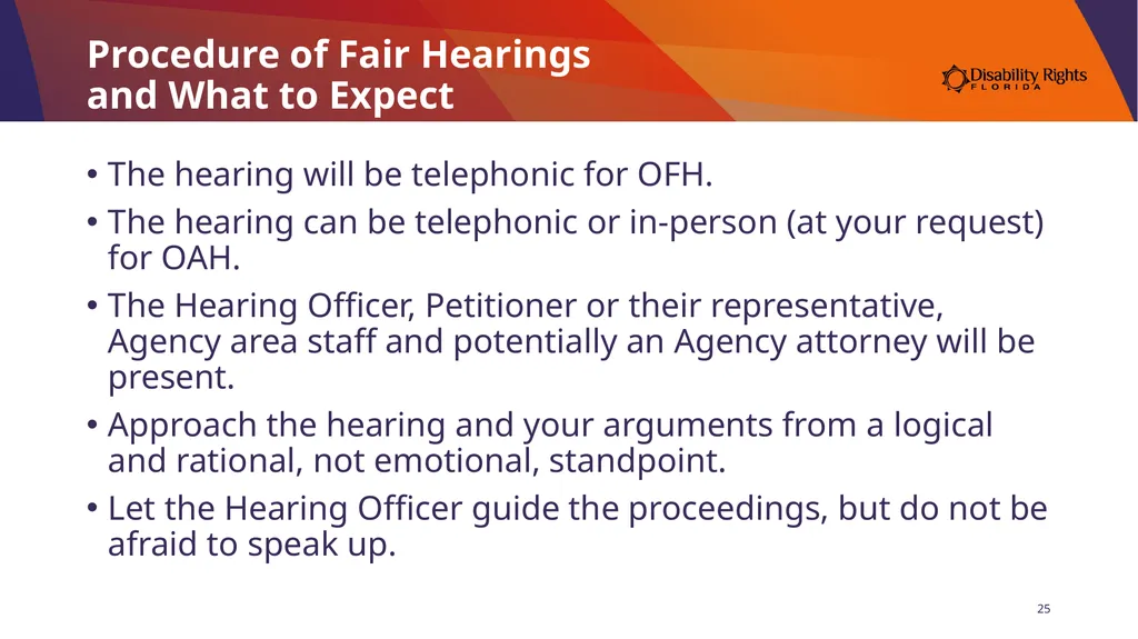 Presenting Your Medicaid Fair Hearing Angela Gerig - slide 25 of 30