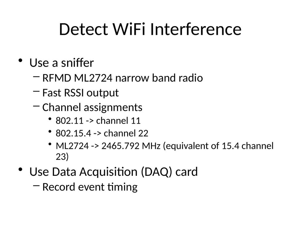 Surviving Wi-Fi Interference in Low Power ZigBee - slide 9 of 30