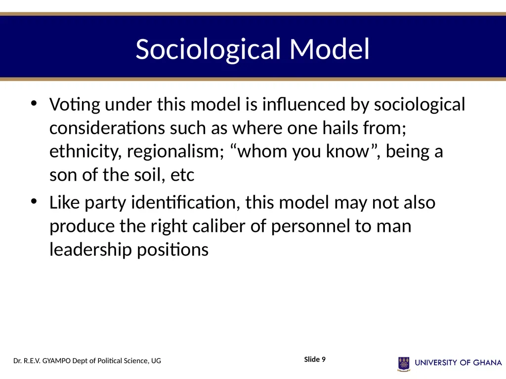 POLI 112 POLITICAL INSTITUTIONS Session 12 – - slide 9 of 13