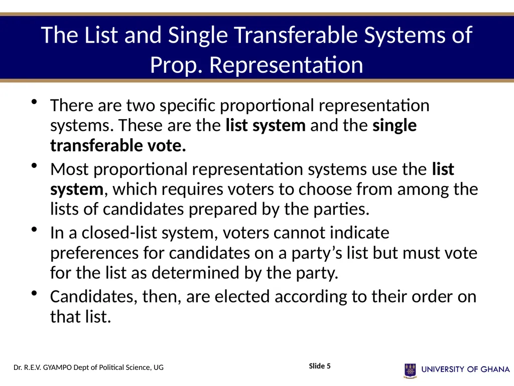 POLI 112 POLITICAL INSTITUTIONS Session 12 – - slide 5 of 13