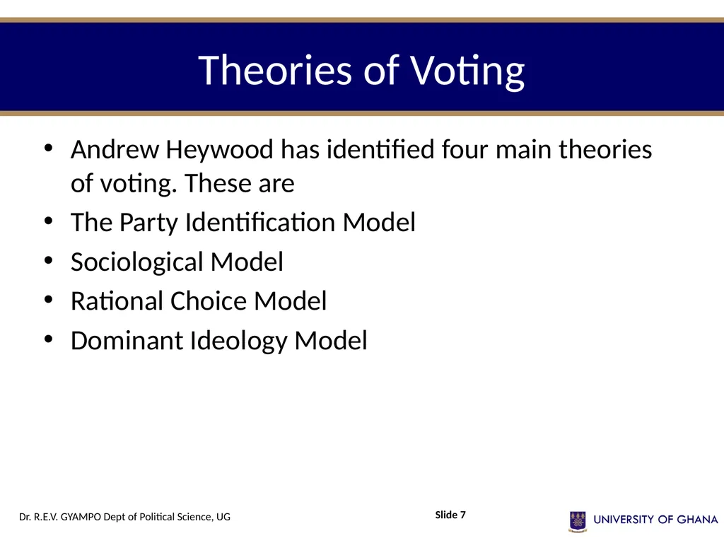 POLI 112 POLITICAL INSTITUTIONS Session 12 – - slide 7 of 13