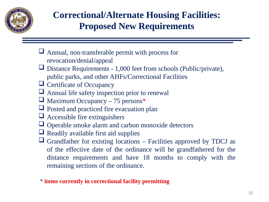 Proposed Ordinance Changes: Boarding Homes/Lodging - slide 10 of 17