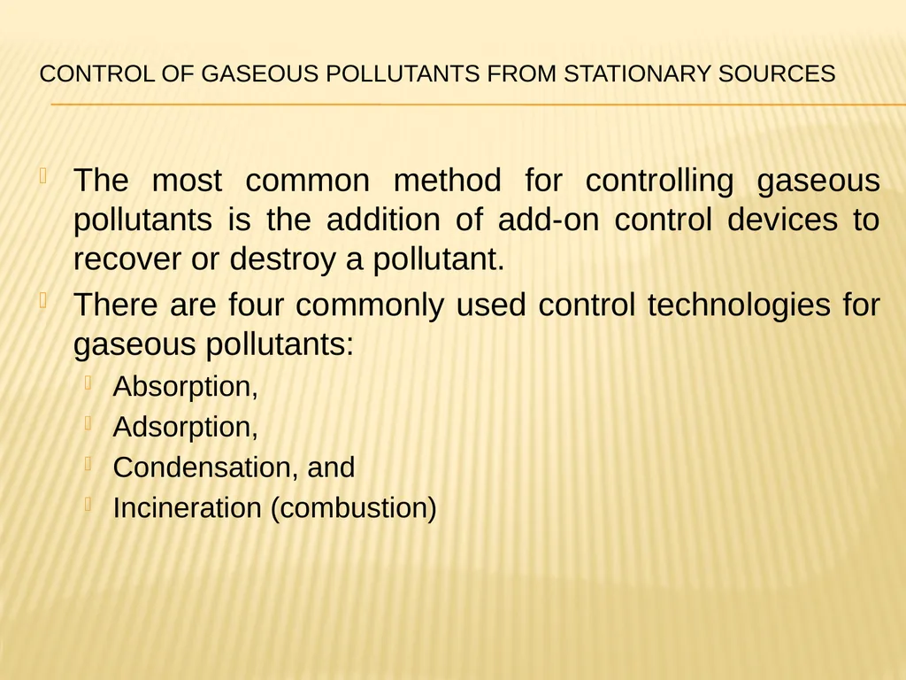 AIR POLLUTION CONTROL TECHNIQUES Source Control - slide 28 of 39