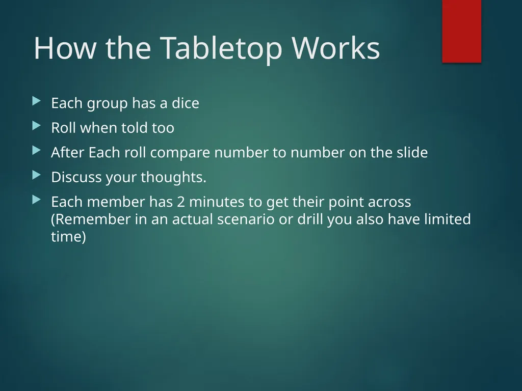ANIMAL ESCAPE TABLETOP DRILL Your institution - slide 11 of 21