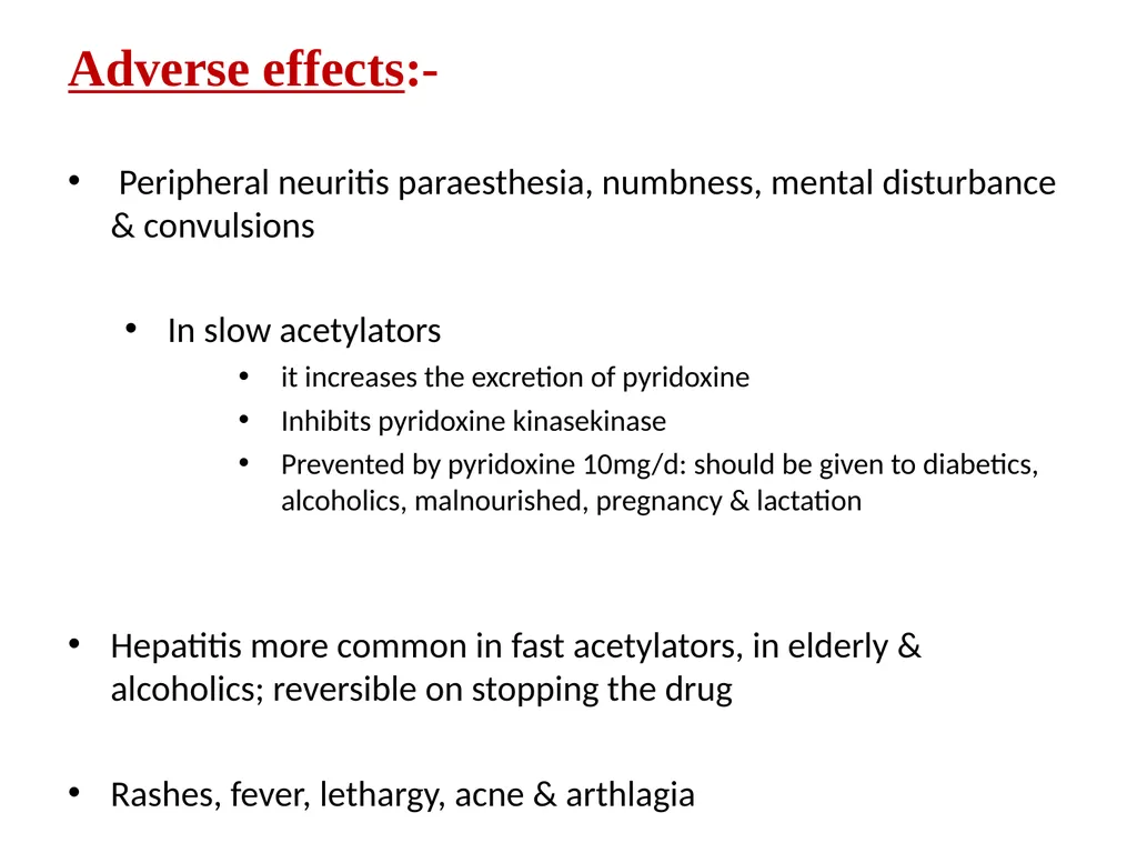 AntituberculAr drugs Dr. Sujata SINGH PH 1.44: - slide 15 of 33