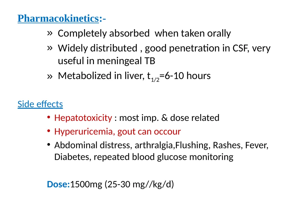 AntituberculAr drugs Dr. Sujata SINGH PH 1.44: - slide 26 of 33