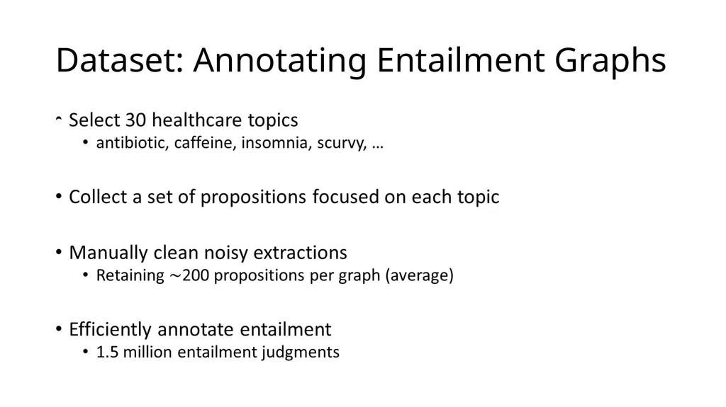 Focused Entailment Graphs for Open IE Propositions - slide 25 of 52