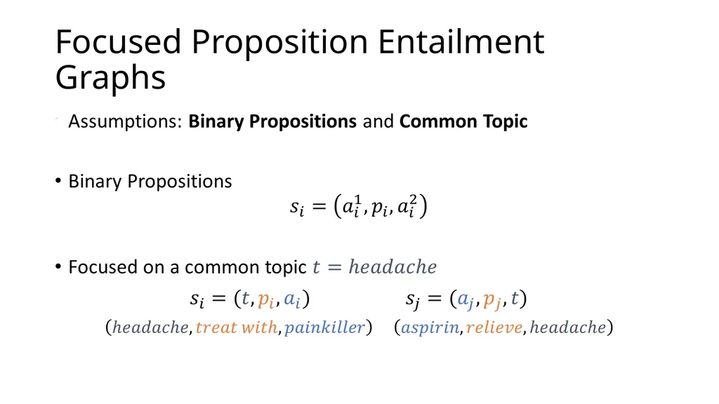 Focused Entailment Graphs for Open IE Propositions - slide 18 of 52