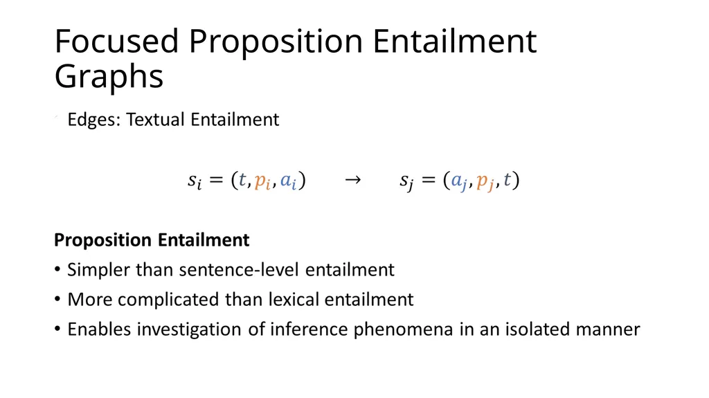 Focused Entailment Graphs for Open IE Propositions - slide 21 of 52