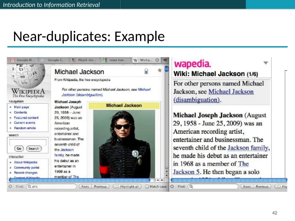 Lecture 7 : Web Search & Mining (2) 楊立偉教授 台灣科大資管系 - slide 42 of 61