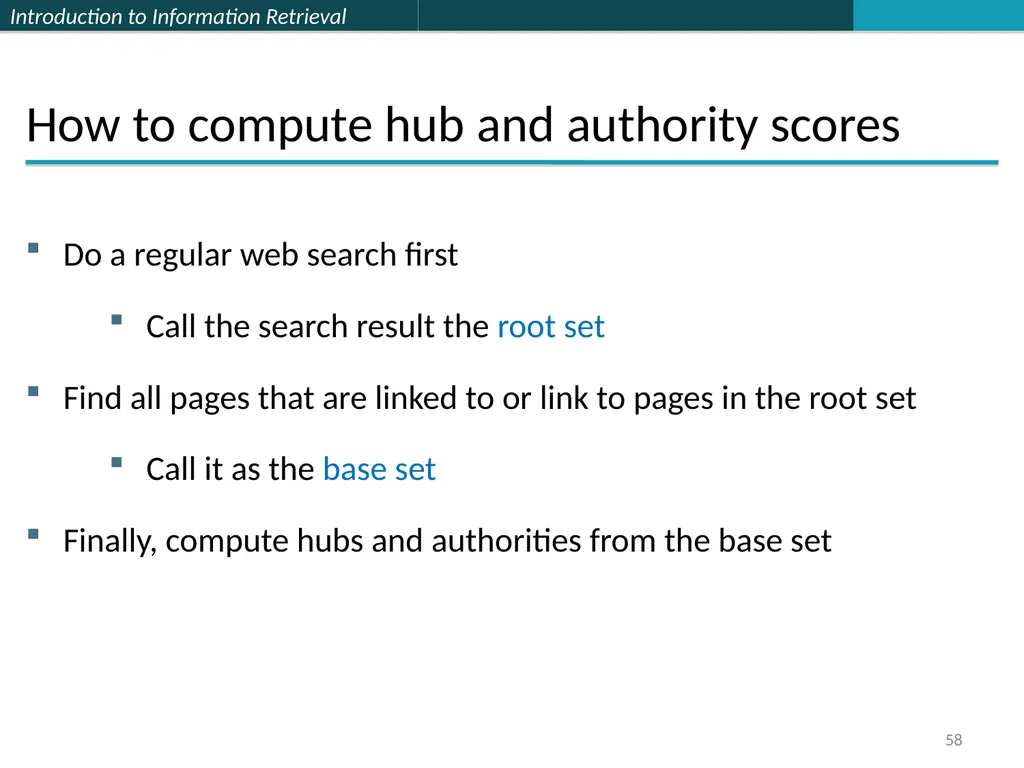 Lecture 7 : Web Search & Mining (2) 楊立偉教授 台灣科大資管系 - slide 58 of 61