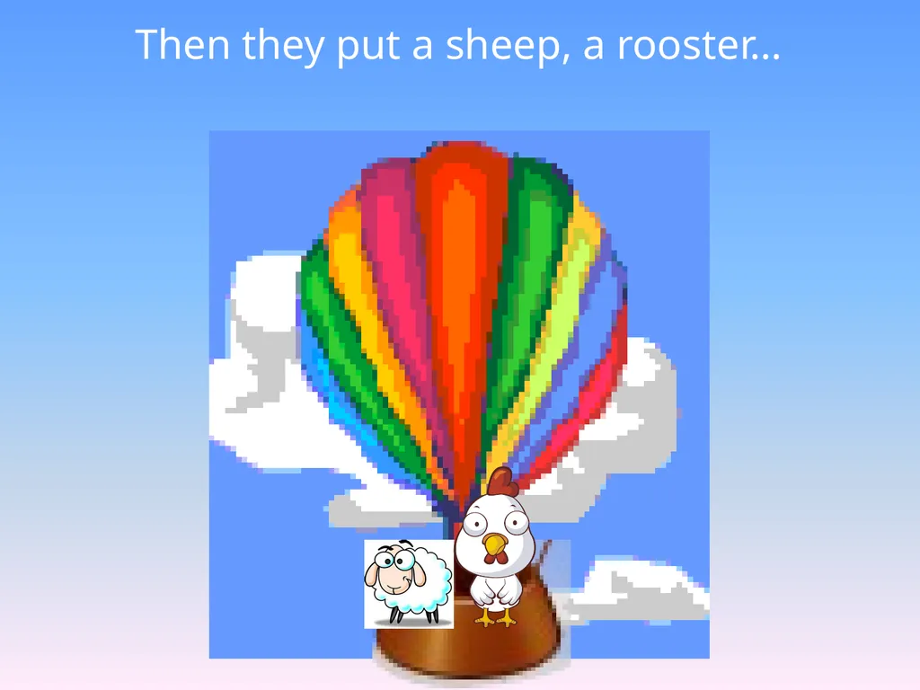 Hot-Air Balloons! Hot-air balloons were first used - slide 6 of 23