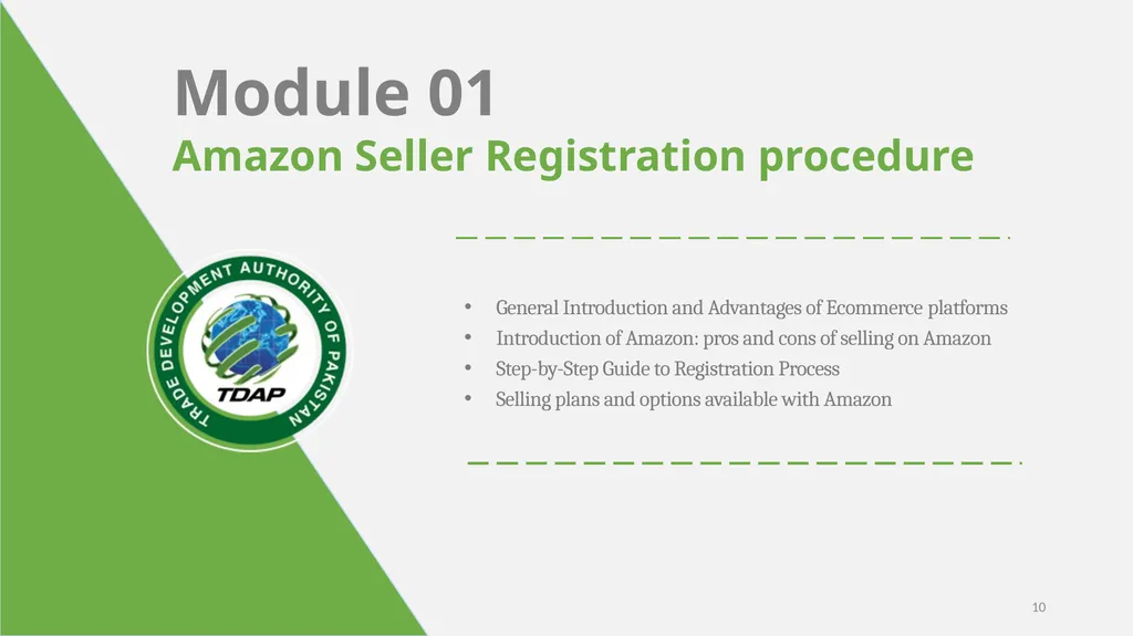 Amazon Training by TDAP Jamil Ahmed Director - slide 10 of 17