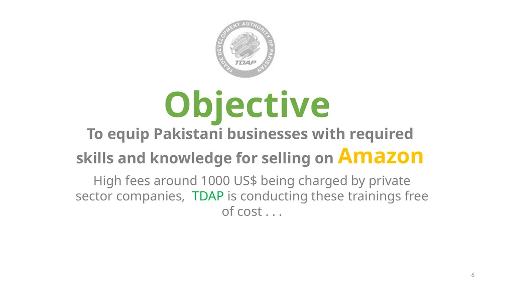 Amazon Training by TDAP Jamil Ahmed Director - slide 6 of 17