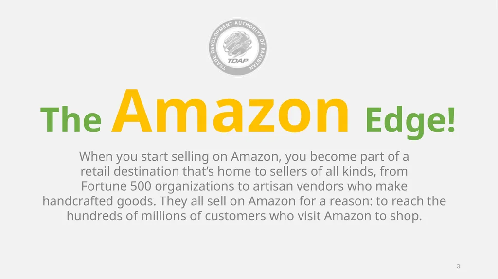 Amazon Training by TDAP Jamil Ahmed Director - slide 3 of 17