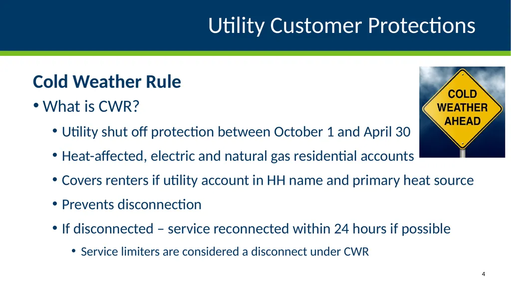 Energy Assistance Program FFY26 Annual Training - slide 4 of 12