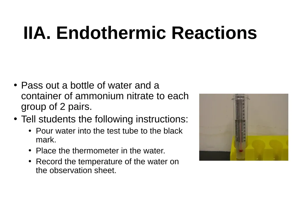 Endothermic and Exothermic Reactions Fall 2017 I. - slide 5 of 13