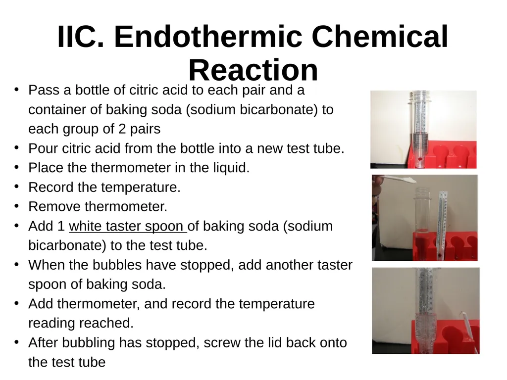 Endothermic and Exothermic Reactions Fall 2017 I. - slide 8 of 13