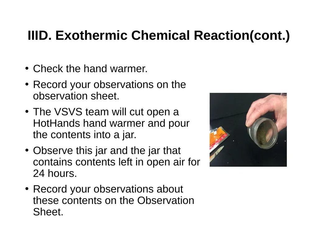 Endothermic and Exothermic Reactions Fall 2017 I. - slide 12 of 13