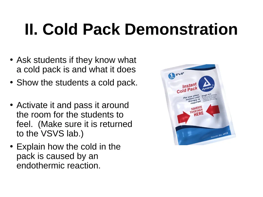 Endothermic and Exothermic Reactions Fall 2017 I. - slide 4 of 13