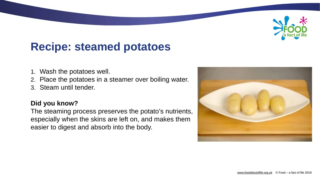 Boiling and steaming potatoes Boiling Potatoes - slide 8 of 9