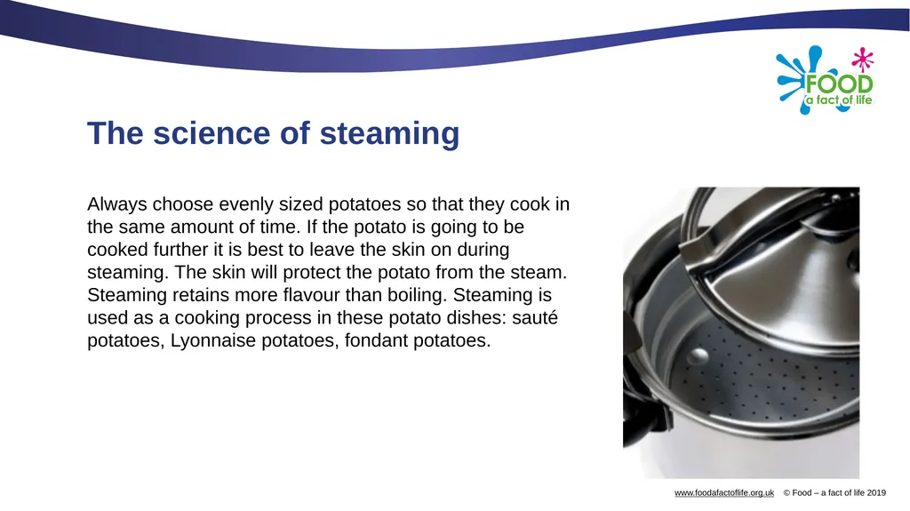Boiling and steaming potatoes Boiling Potatoes - slide 7 of 9