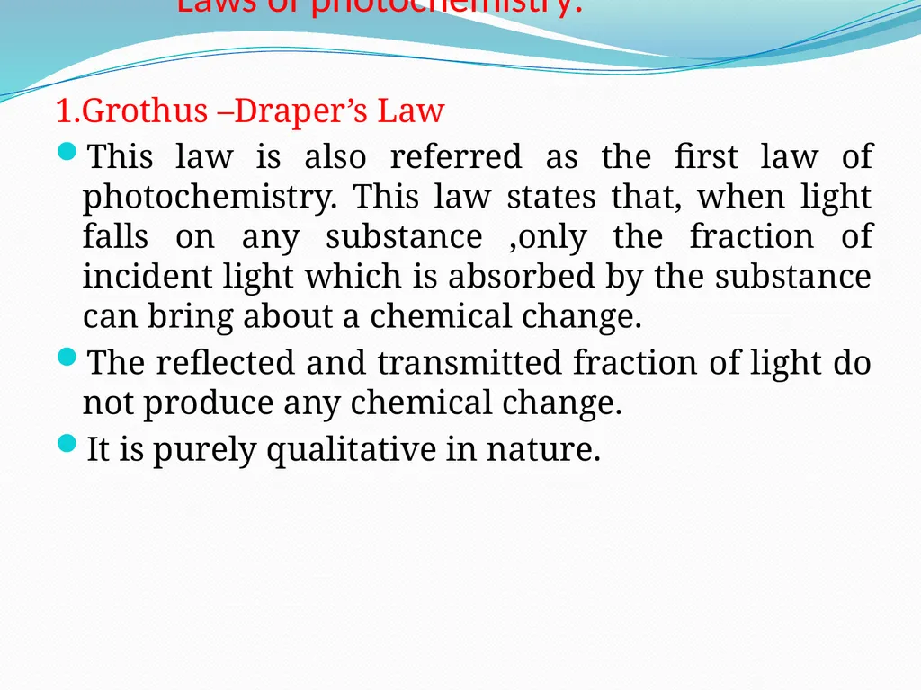 Photochemistry Definition : The branch of - slide 3 of 35