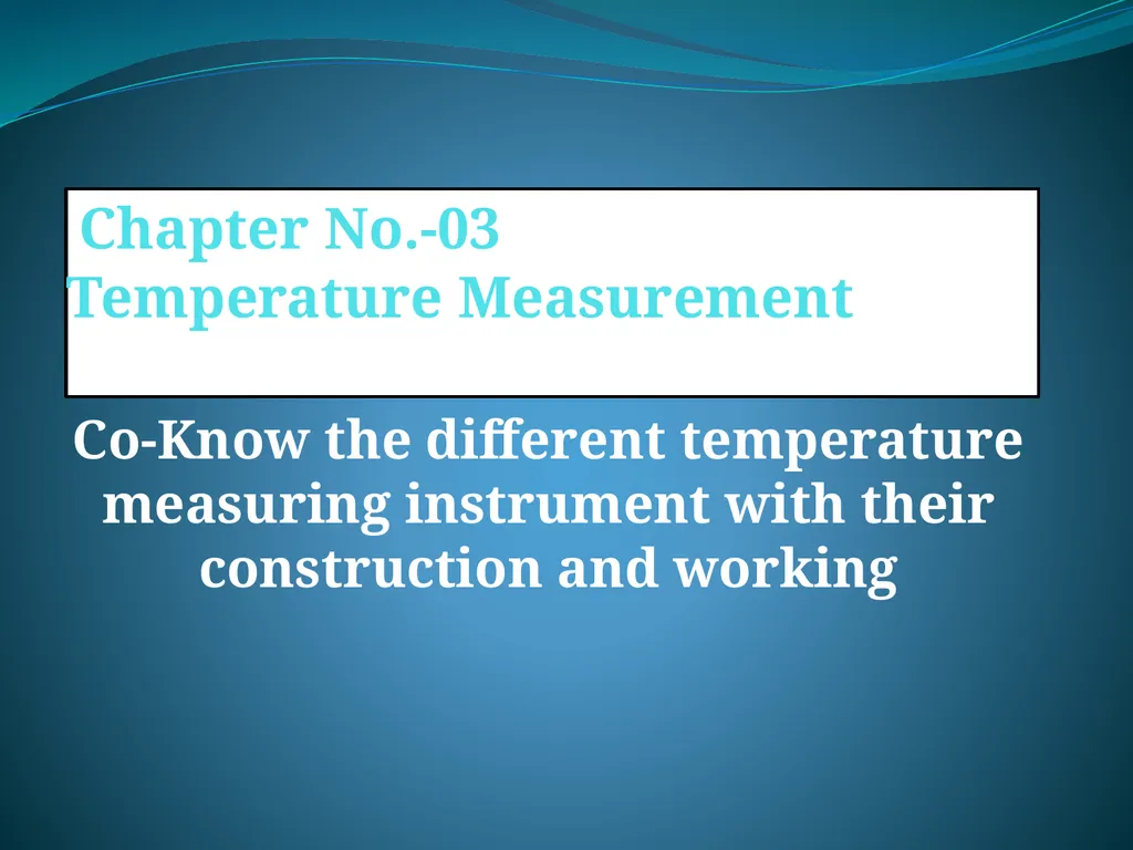 COURSE: MEASUREMENT AND CONTROL (17528) Subject - slide 2 of 85