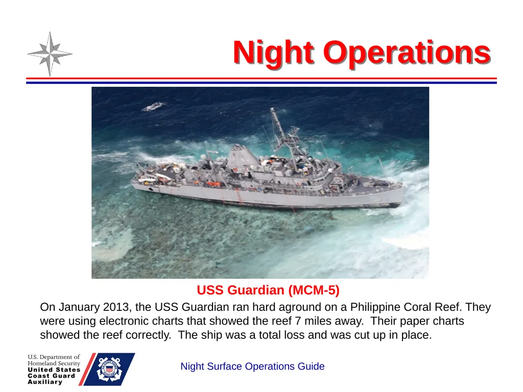 Night Surface Operations GUIDE National Response - slide 13 of 26