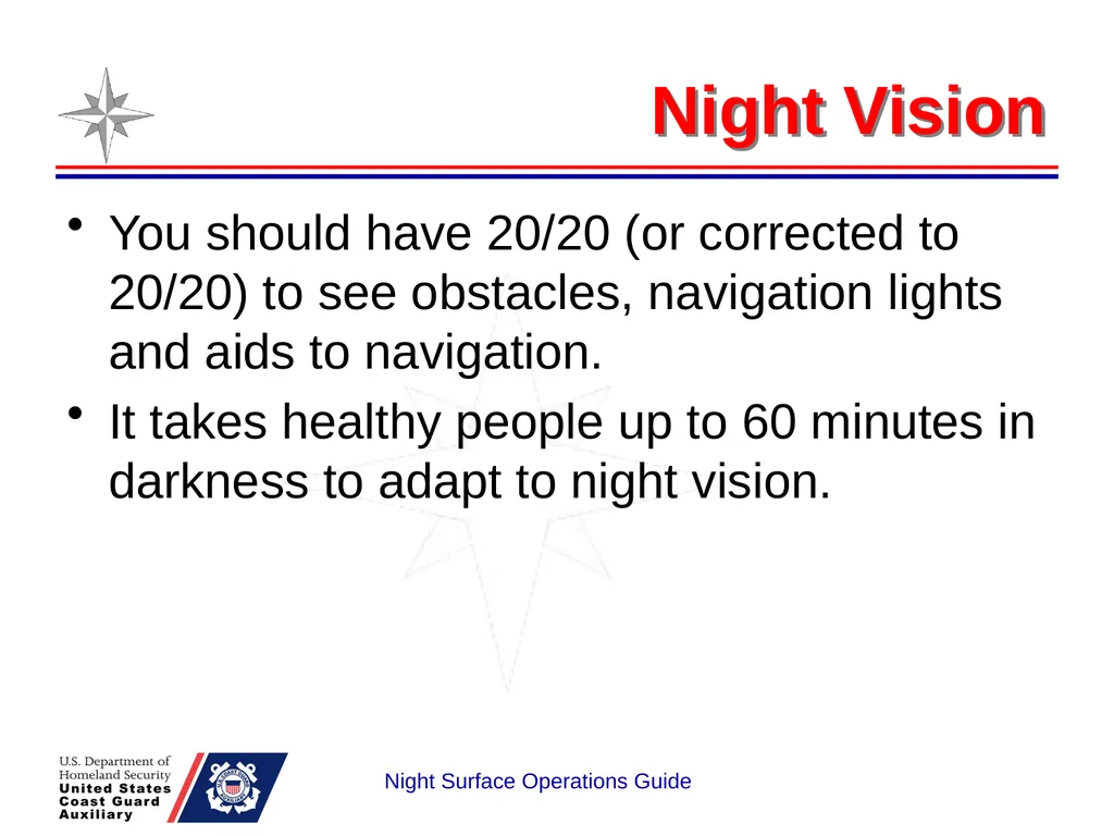 Night Surface Operations GUIDE National Response - slide 16 of 26