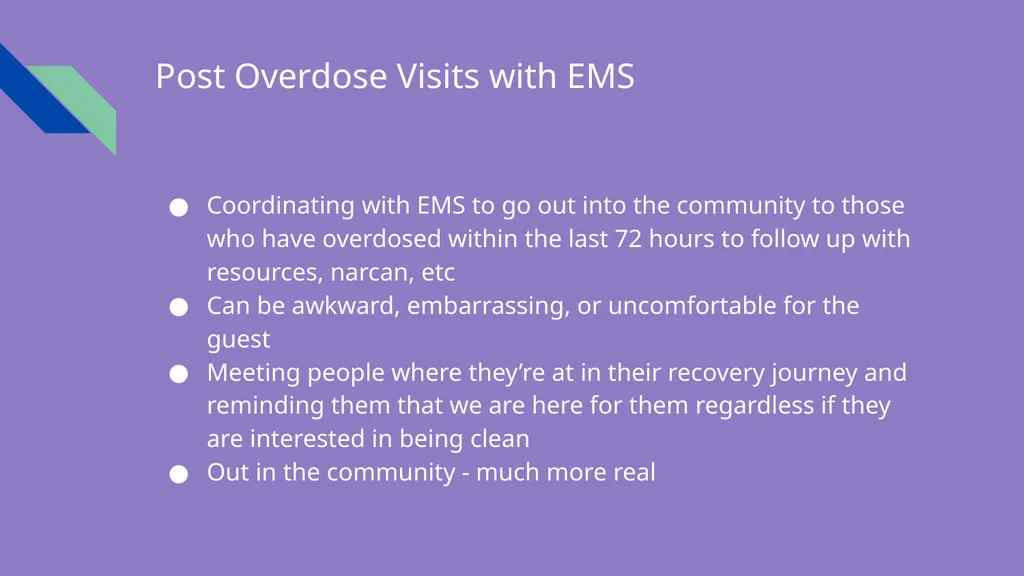 Peer Support in Community and Outpatient Settings: - slide 3 of 7
