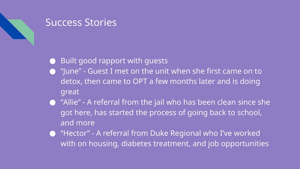 Peer Support in Community and Outpatient Settings: - slide 4 of 7