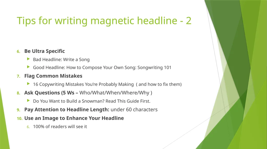 Copywriting Training Write a copy that sells WHAT - slide 8 of 12