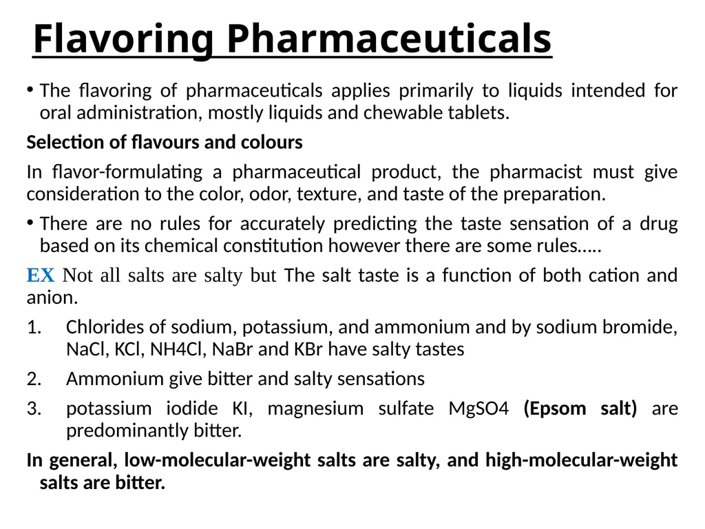 Dosage Form Design PHARMACEUTICAL INGREDIENTS AND - slide 4 of 21