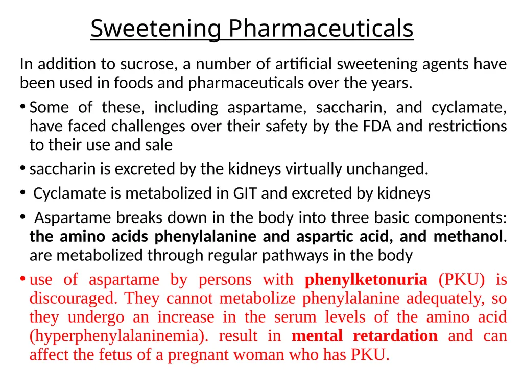 Dosage Form Design PHARMACEUTICAL INGREDIENTS AND - slide 8 of 21