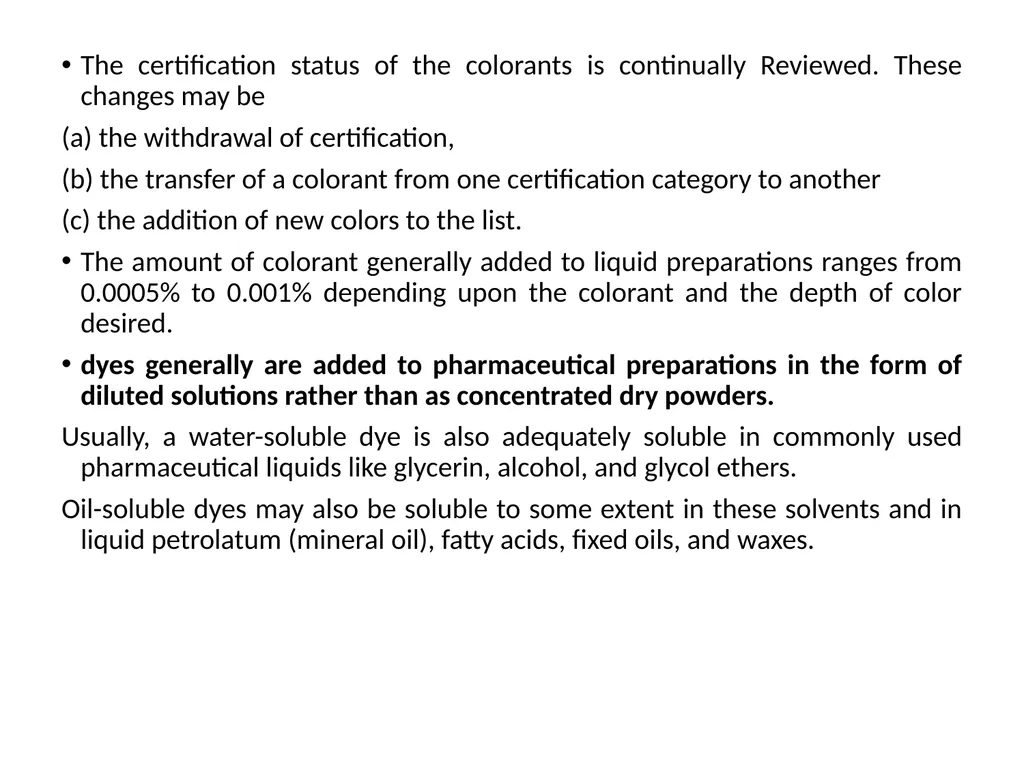 Dosage Form Design PHARMACEUTICAL INGREDIENTS AND - slide 12 of 21