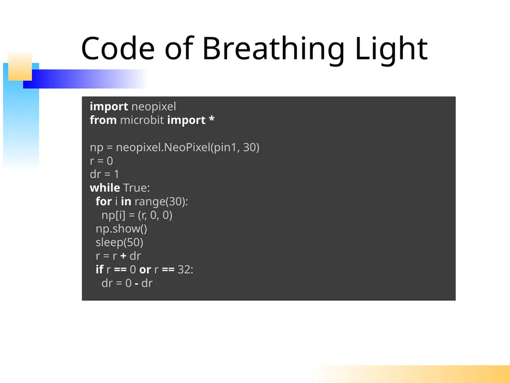 Using Python to Control WS2812 RGB LED Flexi-Strip - slide 20 of 32