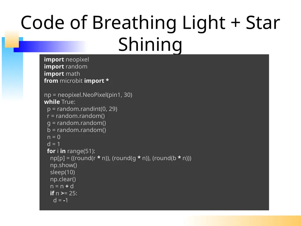 Using Python to Control WS2812 RGB LED Flexi-Strip - slide 23 of 32