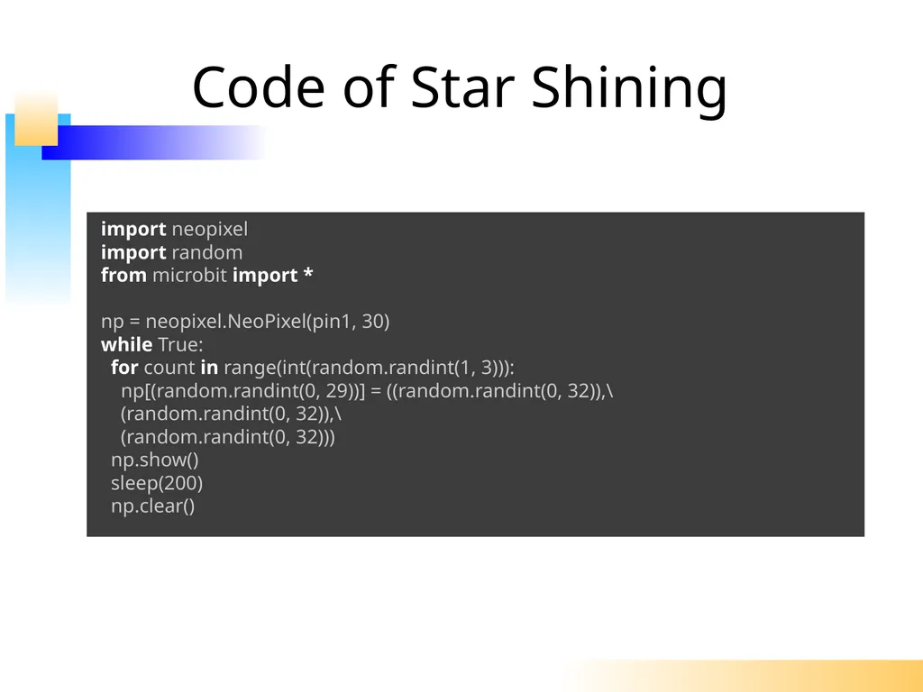 Using Python to Control WS2812 RGB LED Flexi-Strip - slide 17 of 32
