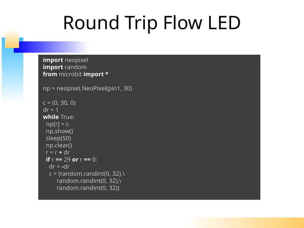 Using Python to Control WS2812 RGB LED Flexi-Strip - slide 30 of 32