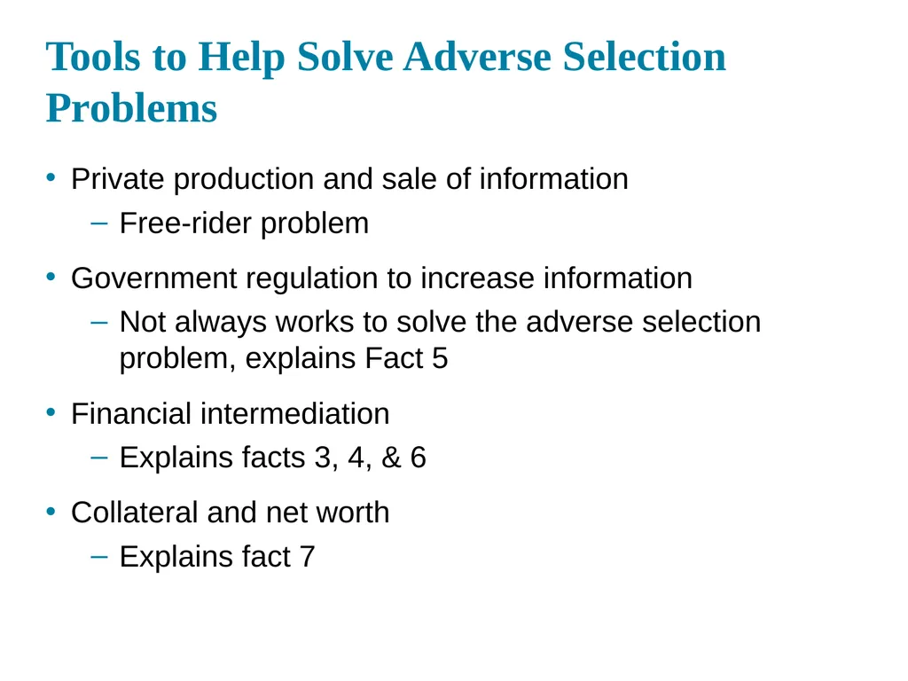 Why Do Financial Institution Exist Chapter 08 (A - slide 9 of 19