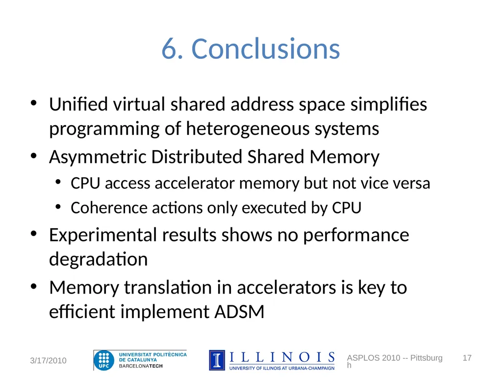 An Asymmetric Distributed Shared Memory Model for - slide 17 of 25