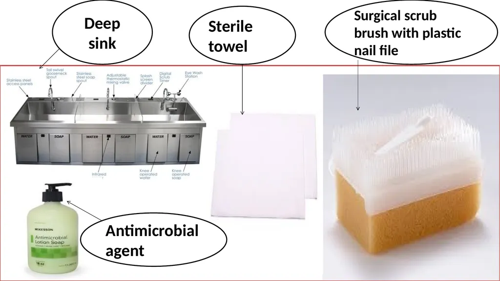 Fundamentals of Nursing(1st Stage) Surgical hand - slide 7 of 21