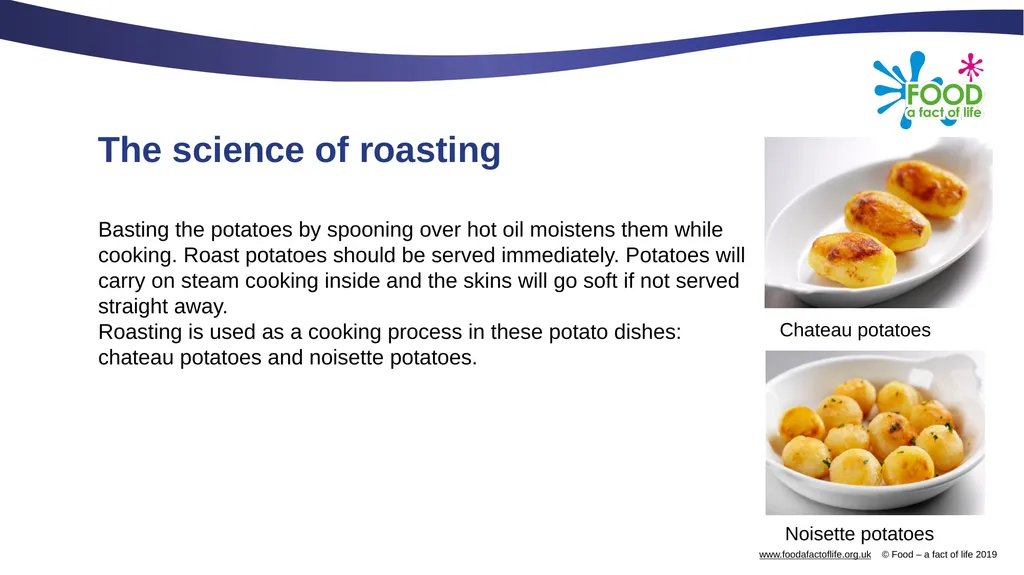 Baking and roasting potatoes Baking Baking is the - slide 7 of 10