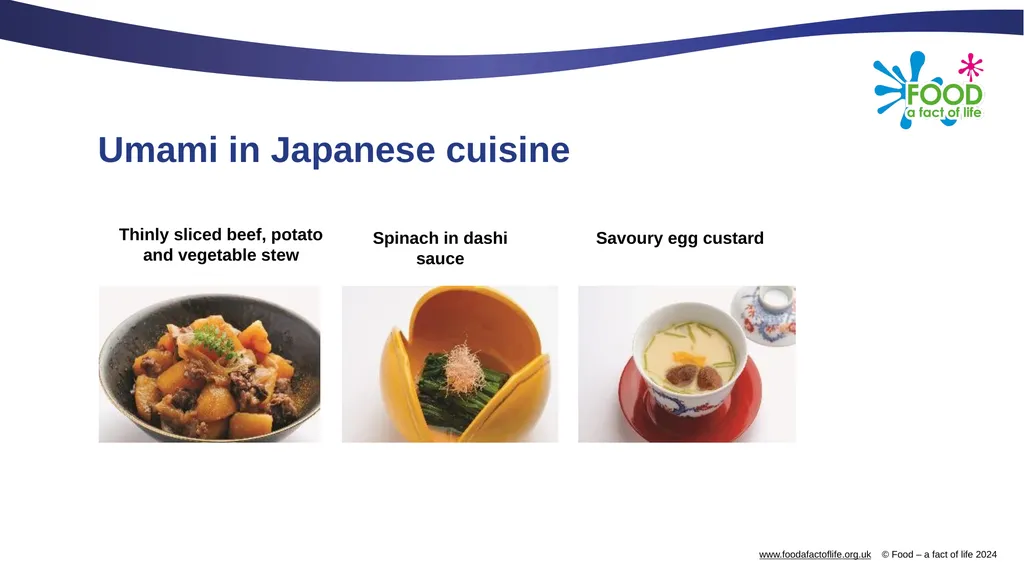 Umami What is umami? Umami is a savoury taste, - slide 8 of 14