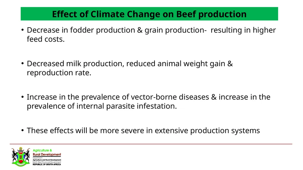 NORTH WEST DEPARTMENT OF AGRICULTURE AND RURAL - slide 8 of 12