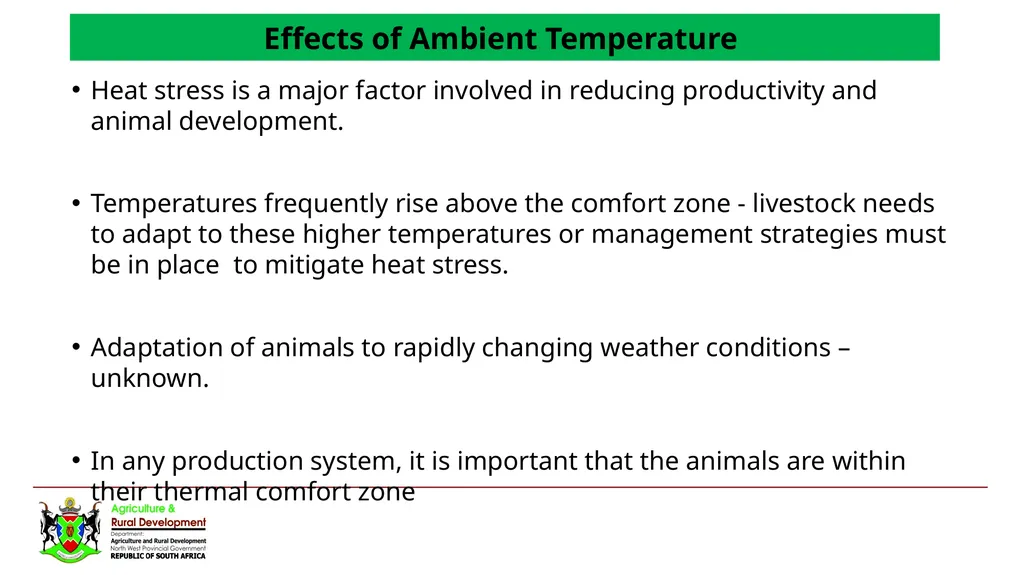 NORTH WEST DEPARTMENT OF AGRICULTURE AND RURAL - slide 4 of 12