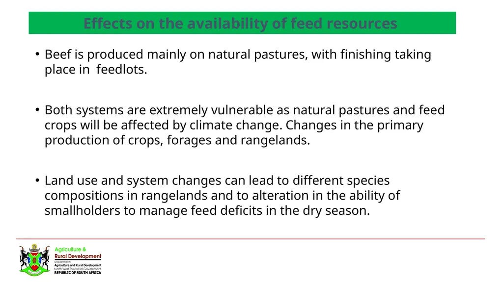 NORTH WEST DEPARTMENT OF AGRICULTURE AND RURAL - slide 6 of 12