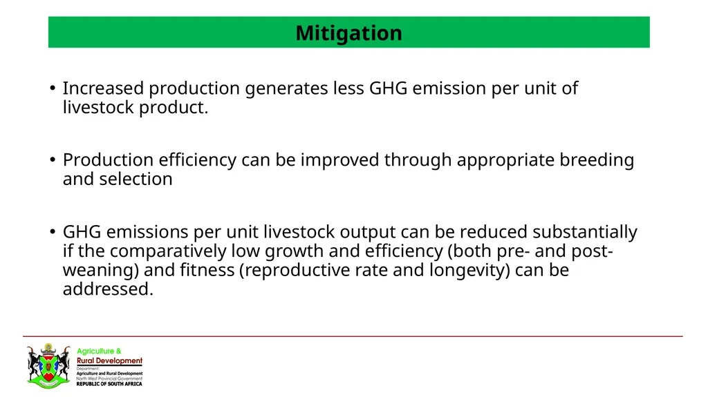 NORTH WEST DEPARTMENT OF AGRICULTURE AND RURAL - slide 10 of 12